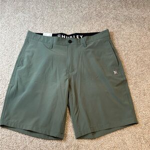 Hurley Men's Duck Green Quick Dry Poly Shorts